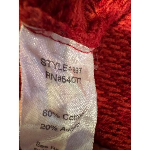 CABI Red and Blue Open Front Cardigan - XS - Picture 9 of 10